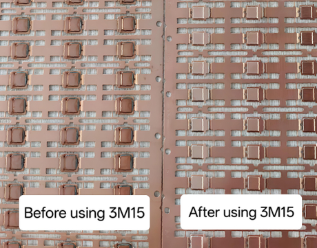 cleaner effect on PCBA IGBT substrate - before vs after residue removal.jpg