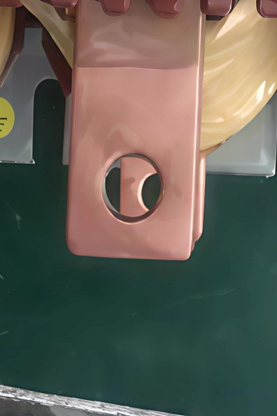 Copper Busbar with 277B Antioxidant Applied (0 Hours)_Initial Protection State