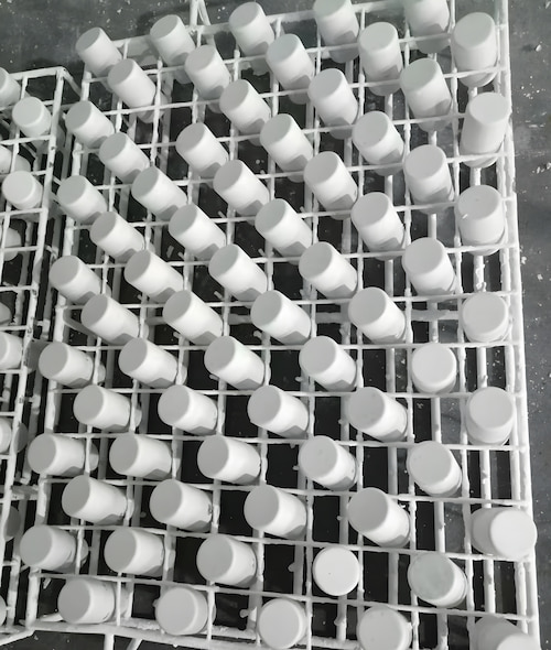 Titanium Alloy Component Sprayed with 3800B Release Agent – Appearance