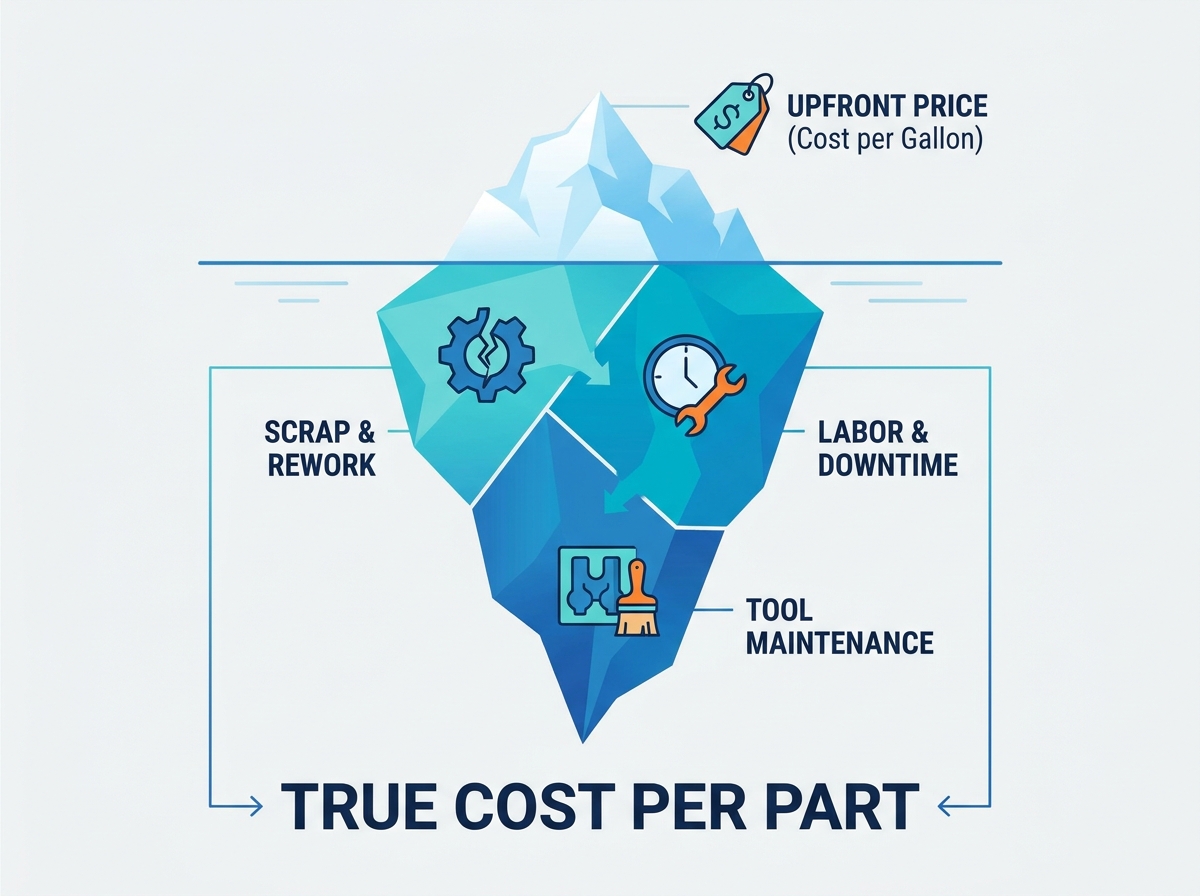 Evaluating mold release agent performance and production yield